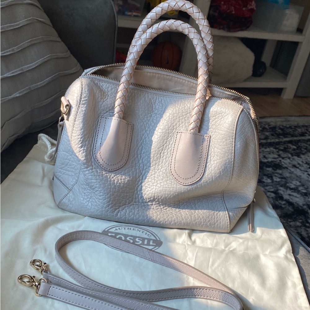 Fossil Sydney Satchel (w/ strap and dust bag)